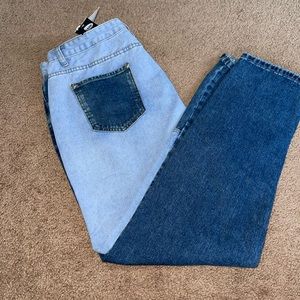 Boohoo Patch Mom Jeans